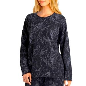 💥NWT💥 H Halston Studio Marbled Print Pullover Sweatshirt